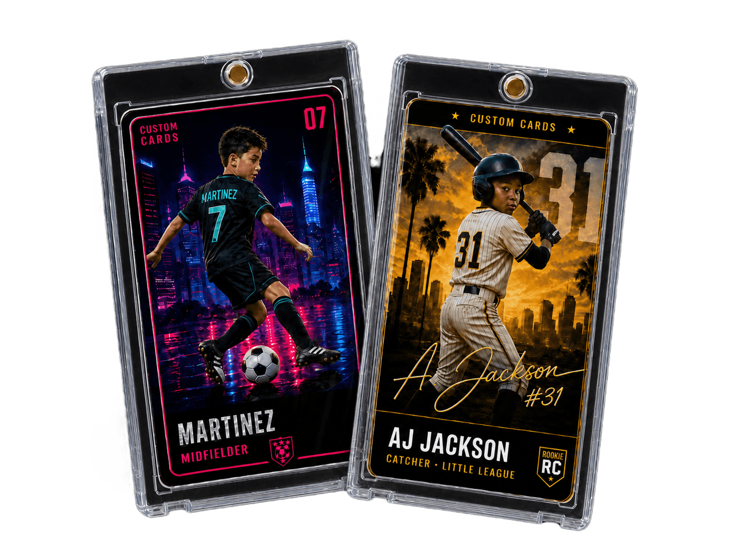 Custom trading card collection
